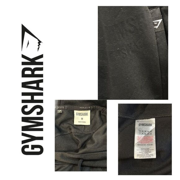 Gymshark Men’s Black Logo Hoodie - Size M - Picture 2 of 2